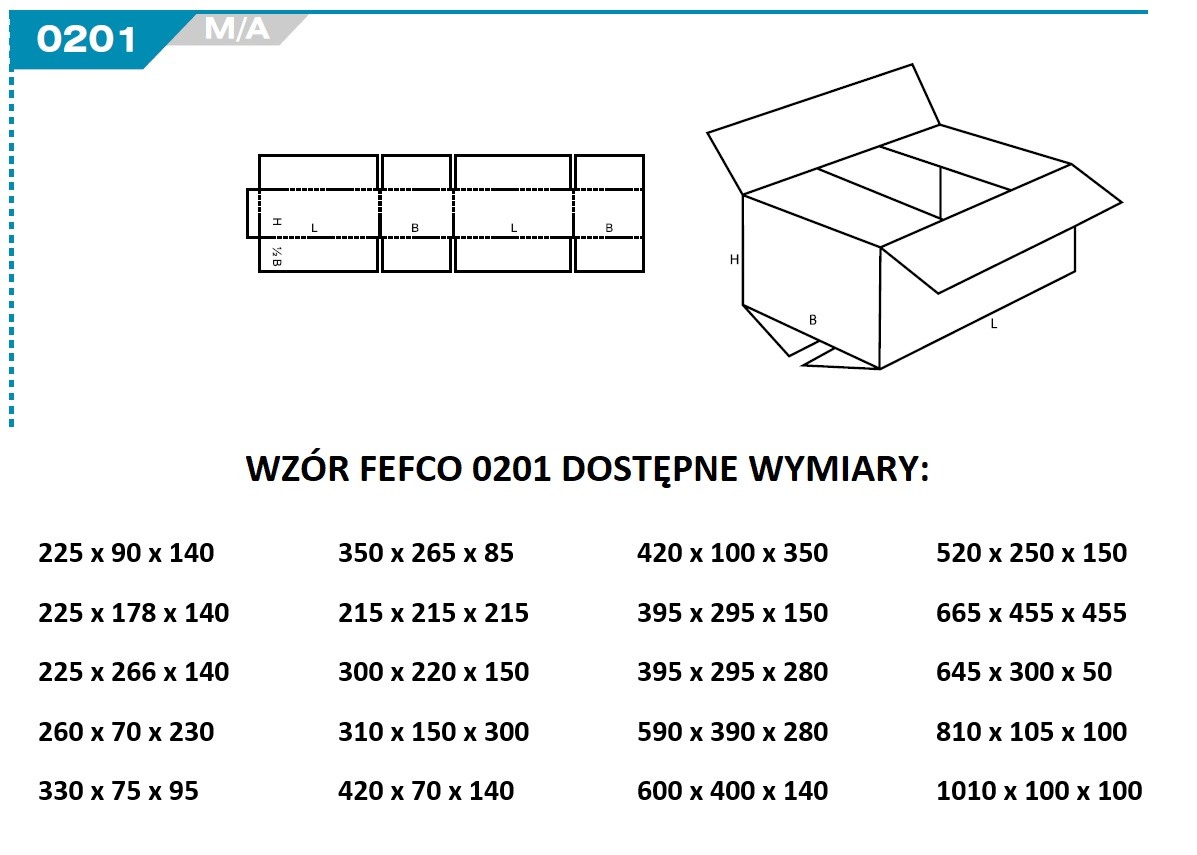 Wzór FEFCO 0201