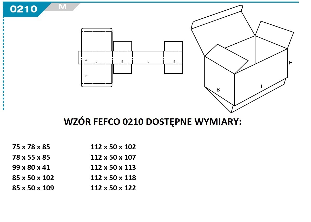 Wzór FEFCO 0210