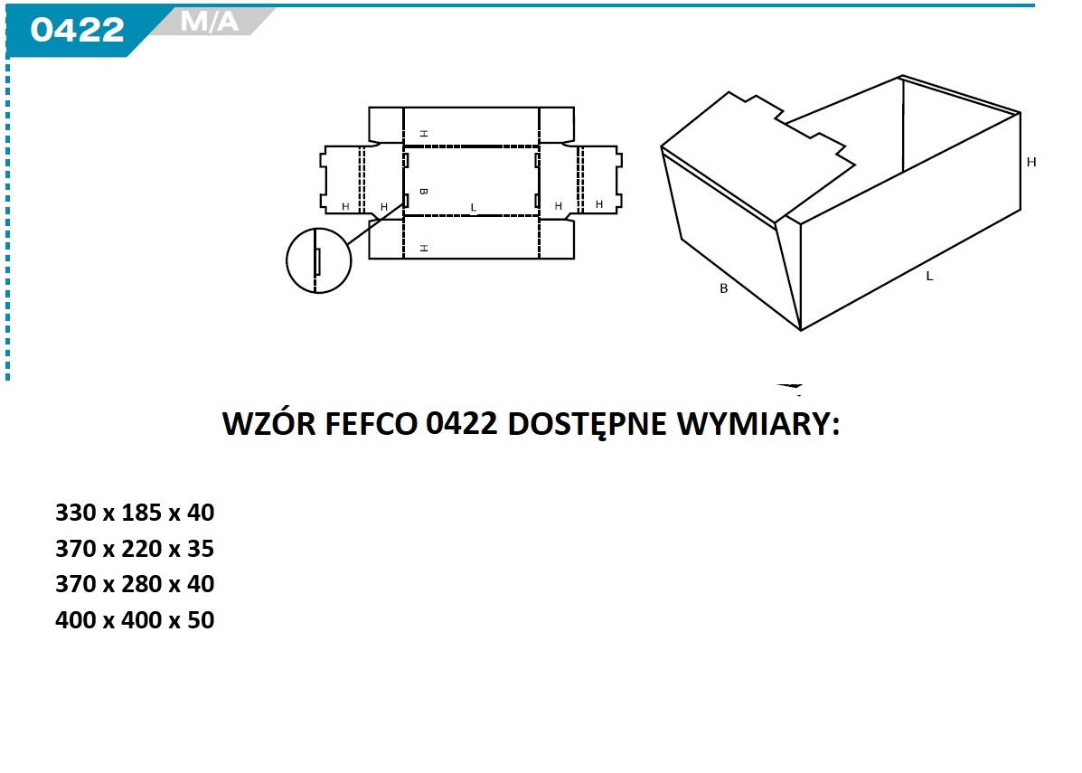 Wzór FEFCO 0422