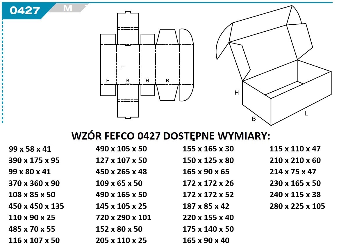 Wzór FEFCO 0427